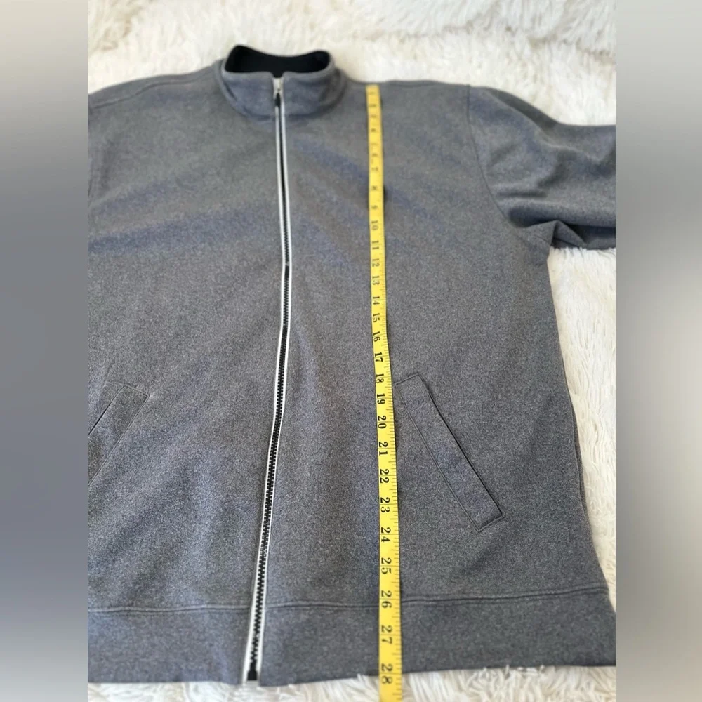 Pebble Beach Men’s Performance Full Zip Golf Jacket Gray Lightweight XL Stretch